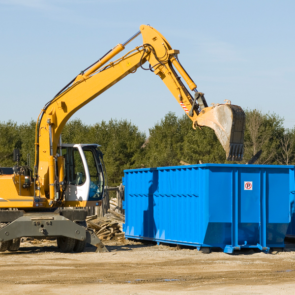 are there any restrictions on where a residential dumpster can be placed in Etna CA